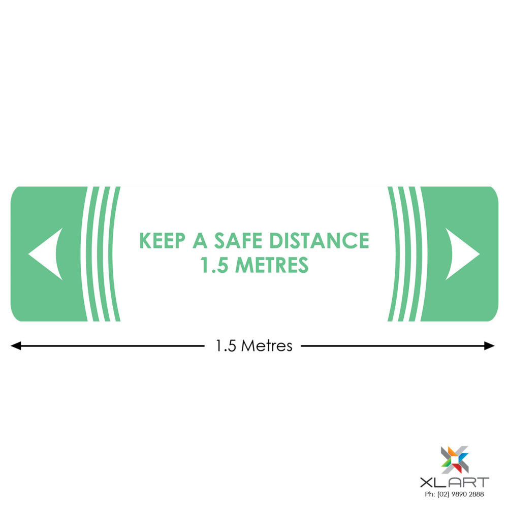 XLART DTS Covid19 Covid Floor Stickers Decals Social Distancing Sydney Melbourne Australia keep a safe distance Style 40